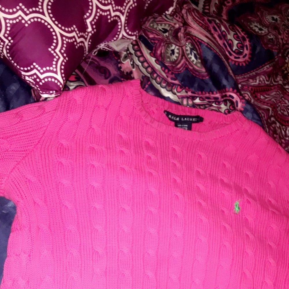 Pink Polo Sweater